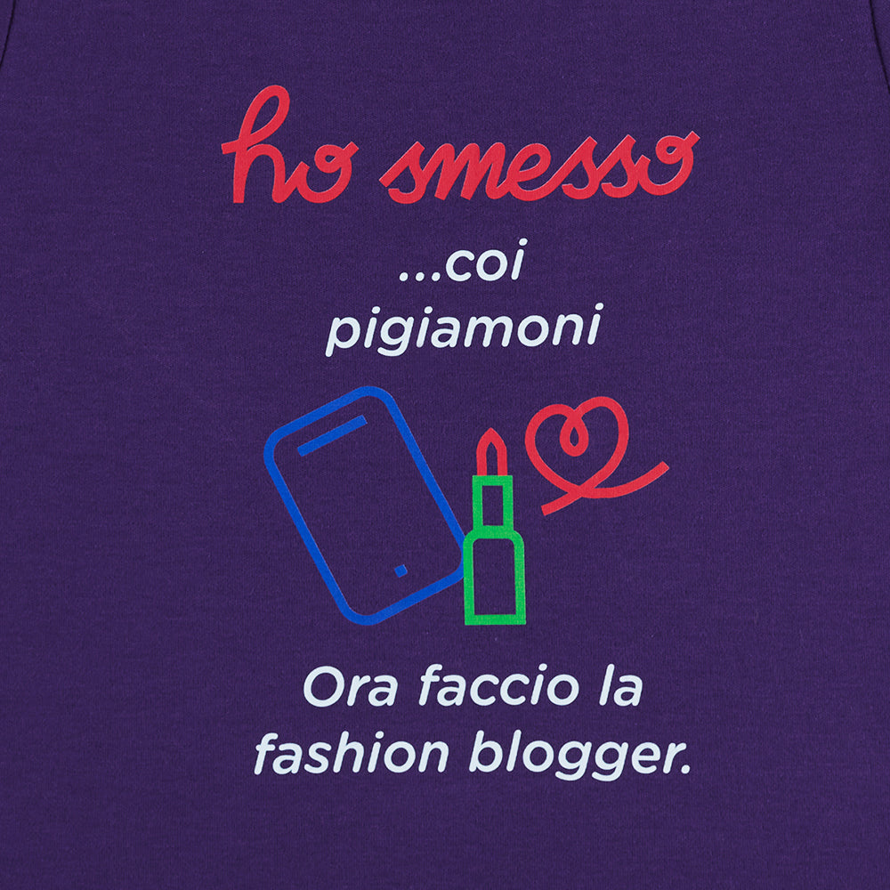 T-shirt bambina Viola “Fashion Blogger”