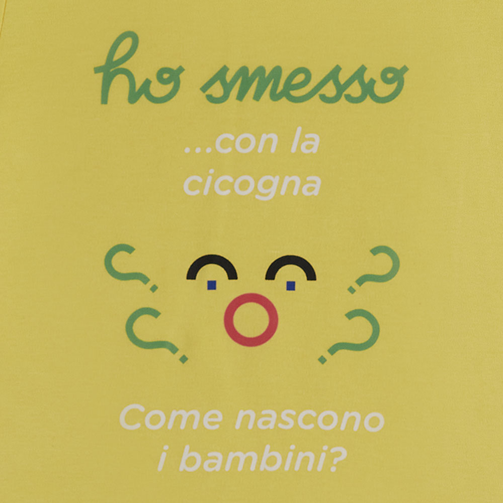 Pigiama Bambino giallo “Cicogna” set 2 pezzi