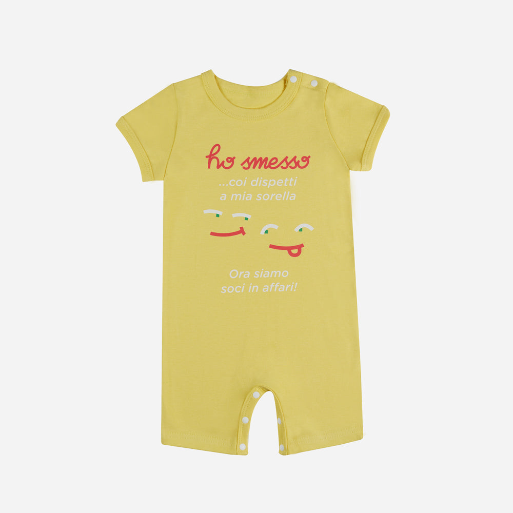 Pagliaccetto Neonata Giallo “Socio in affari”