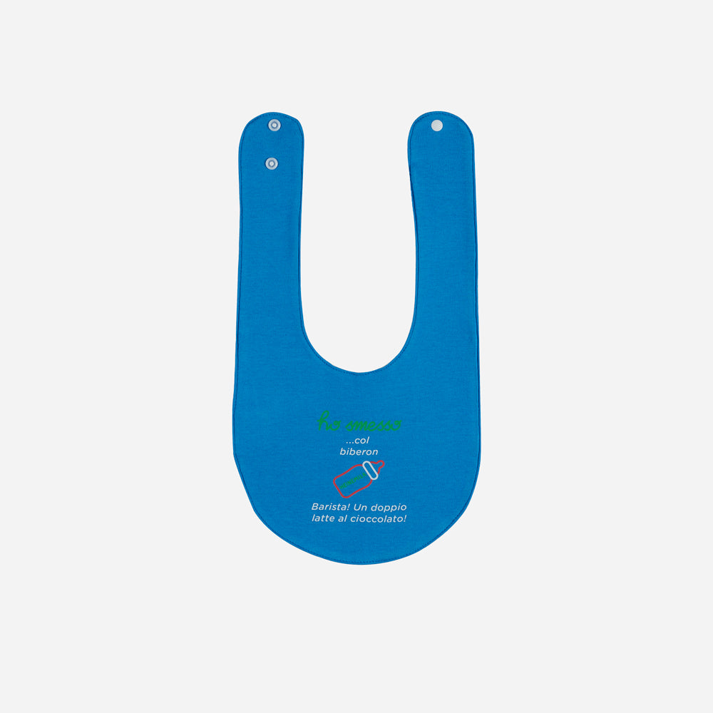 Bavaglino per neonato 3 strati | Blu