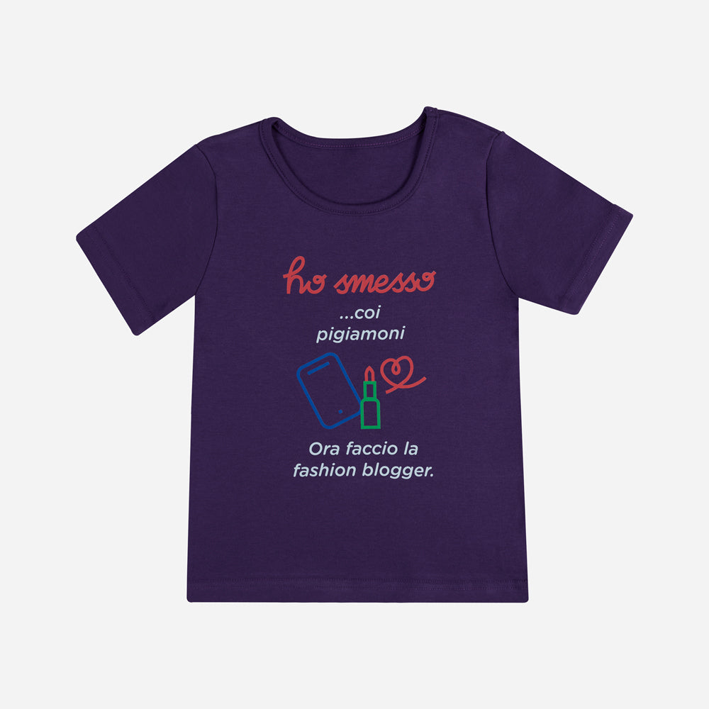 T-shirt bambina Viola “Fashion Blogger”