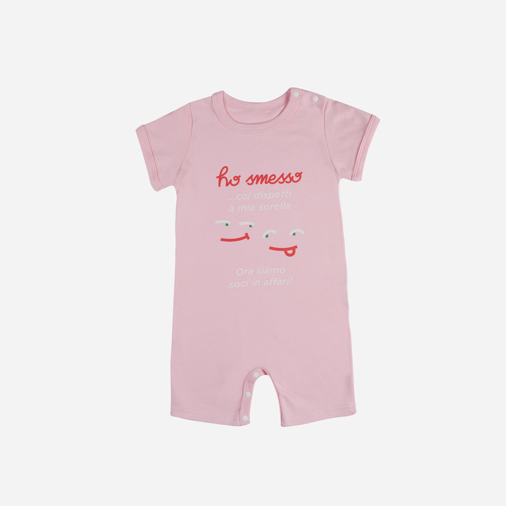 Pagliaccetto Neonato Rosa Chiaro “Socio”