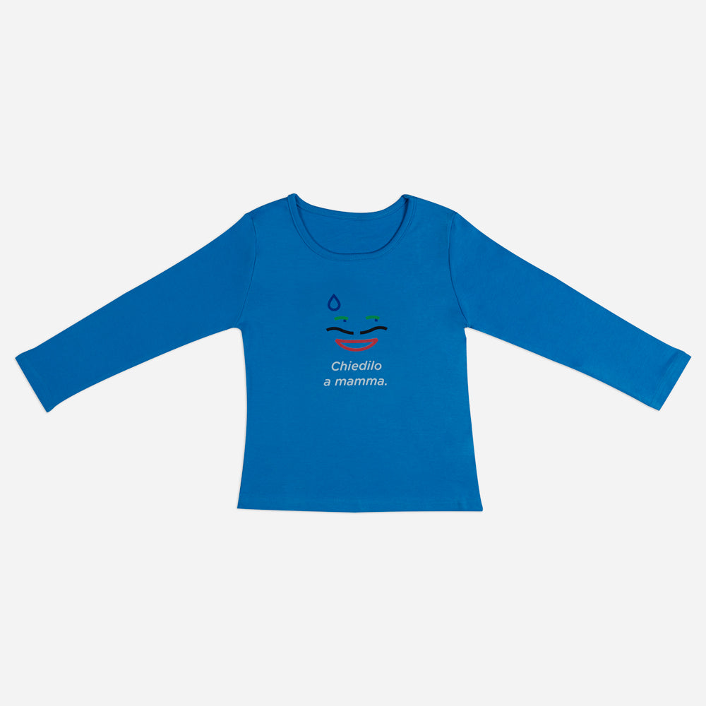 Men's Blue Pajamas "Ask Mom" 2-piece set