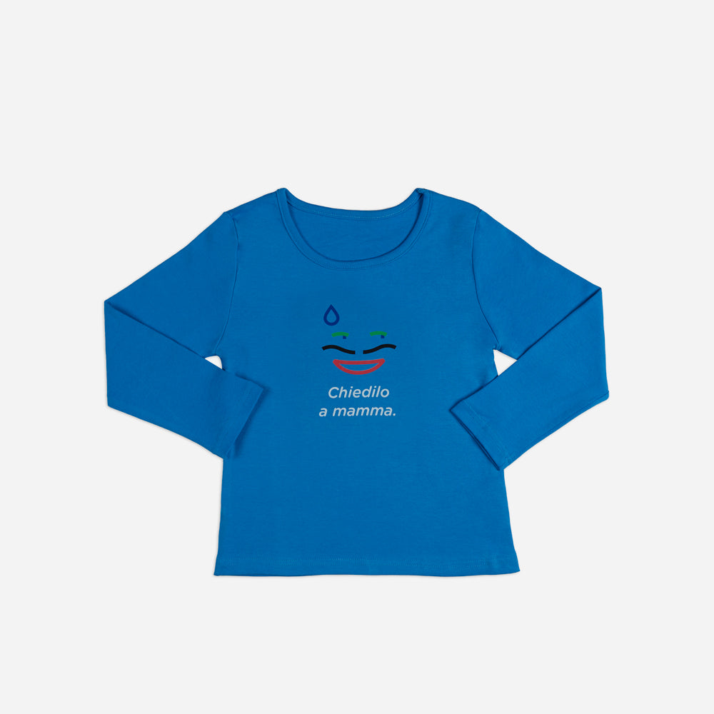 Men's Blue Pajamas "Ask Mom" 2-piece set