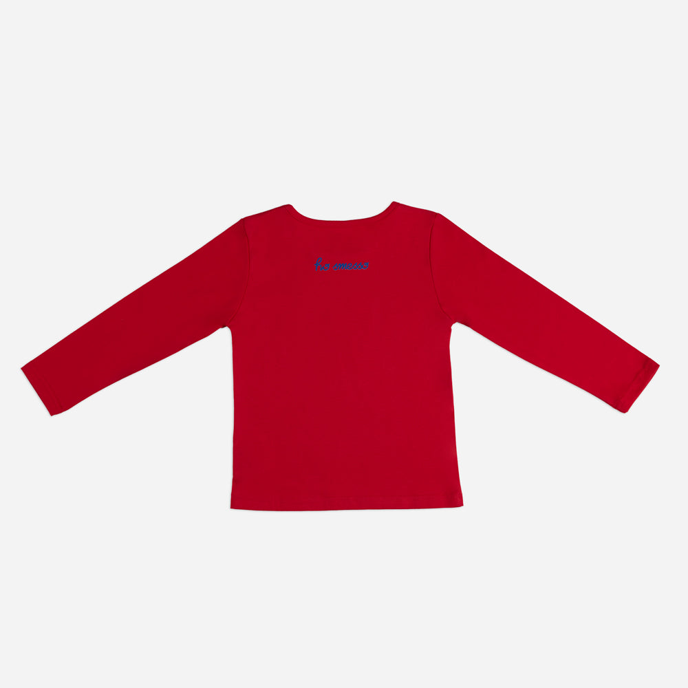 Pigiama Bambino rosso “Bene” set 2 pezzi