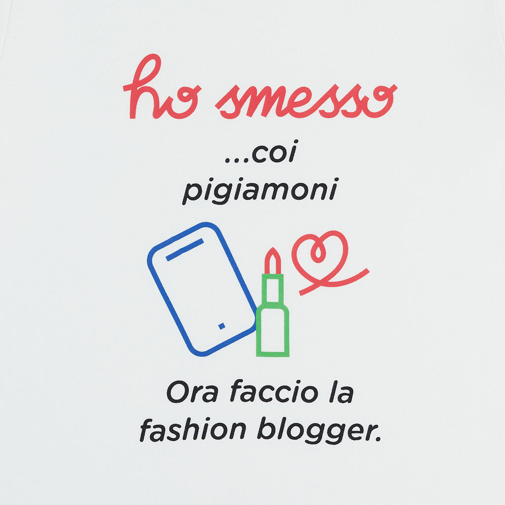 T-shirt Bambina Bianca “Fashion Blogger”