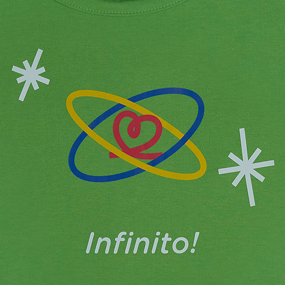 Women's Pajamas in Green Cotton “Infinito” set of 2 pieces