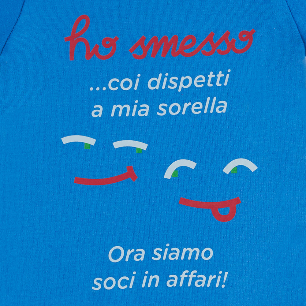 Blue Newborn Romper “Socio”