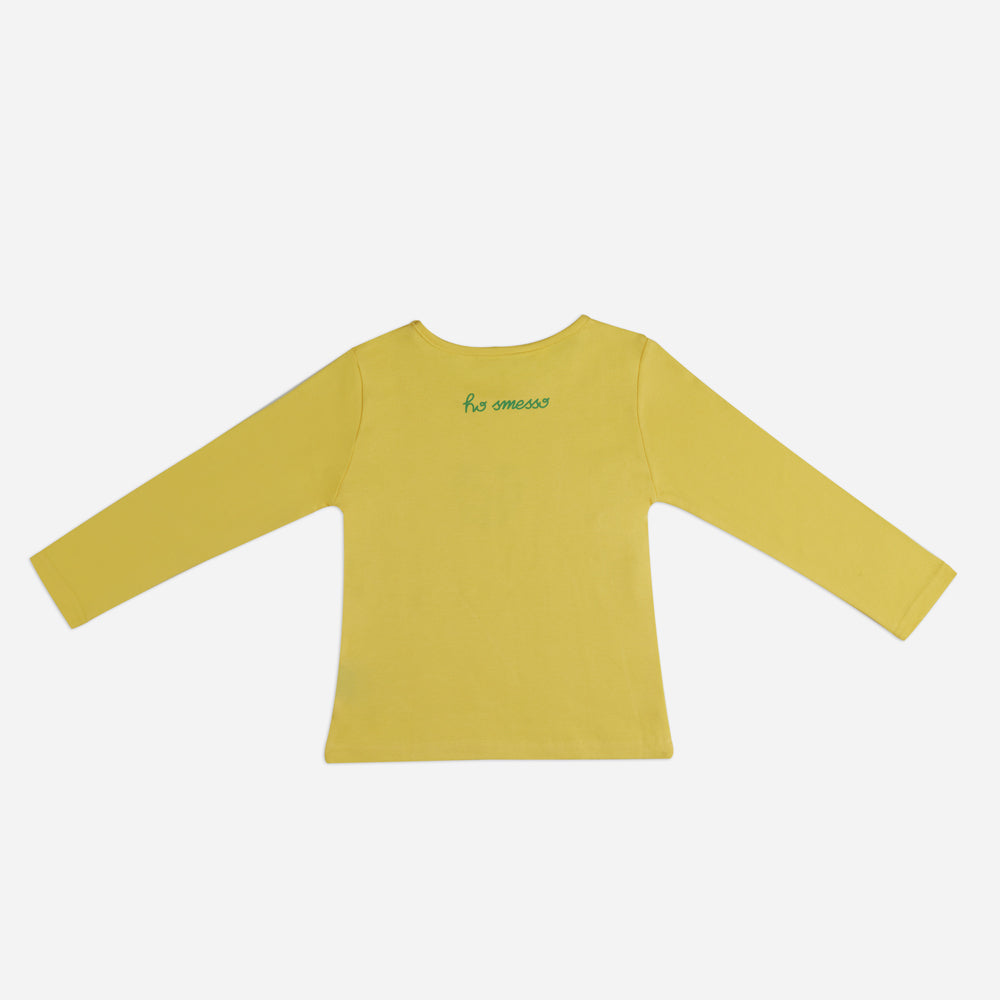 Men's Yellow Pajamas "Ask Mum" 2-piece set