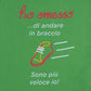 Pagliaccetto Neonato Verde “Sono più veloce”