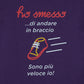 Pagliaccetto Neonato Viola “Sono più veloce”