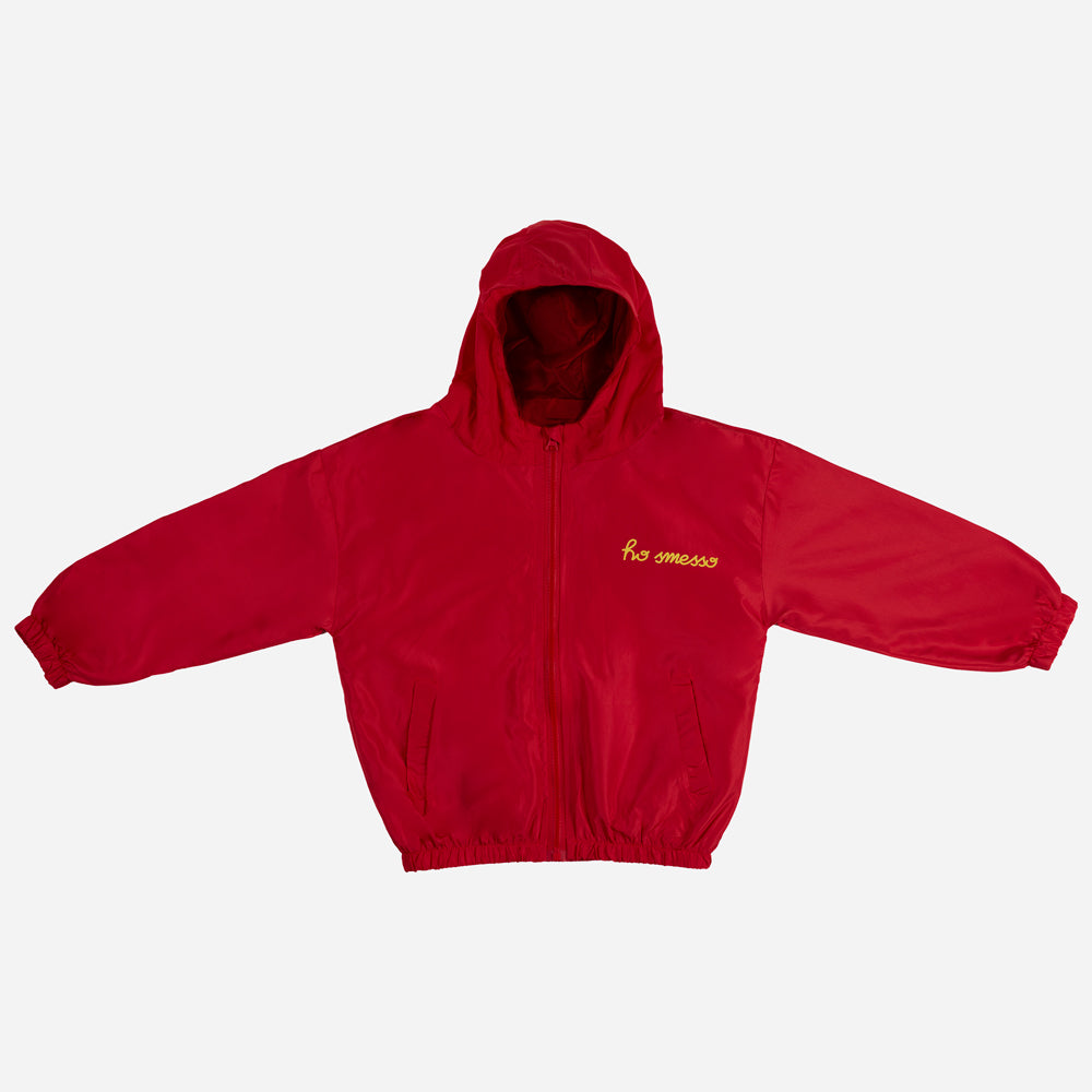 Children's Unisex Windbreaker "Good Luck" Red