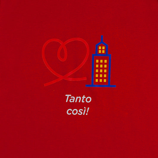 Pigiama bambina rosso “Tanto Così” set 2 pezzi
