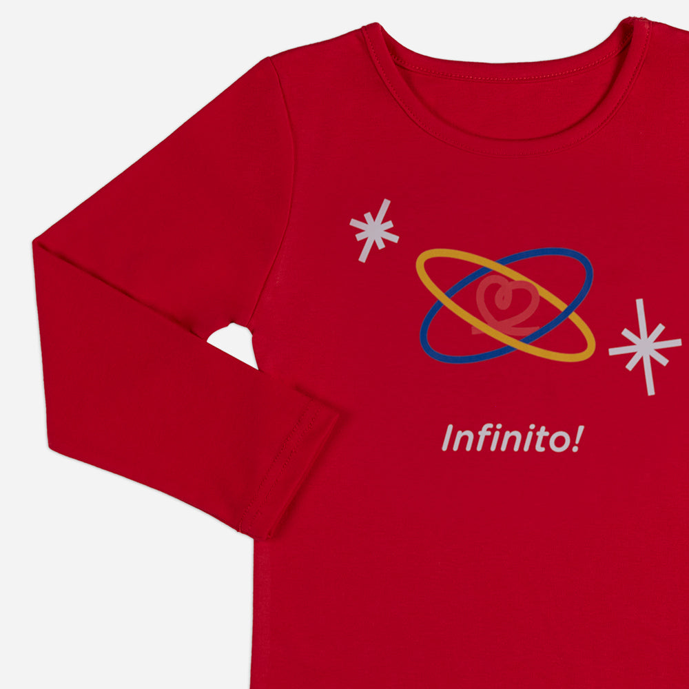 Women's Pajamas Red "infinity" set 2 pieces