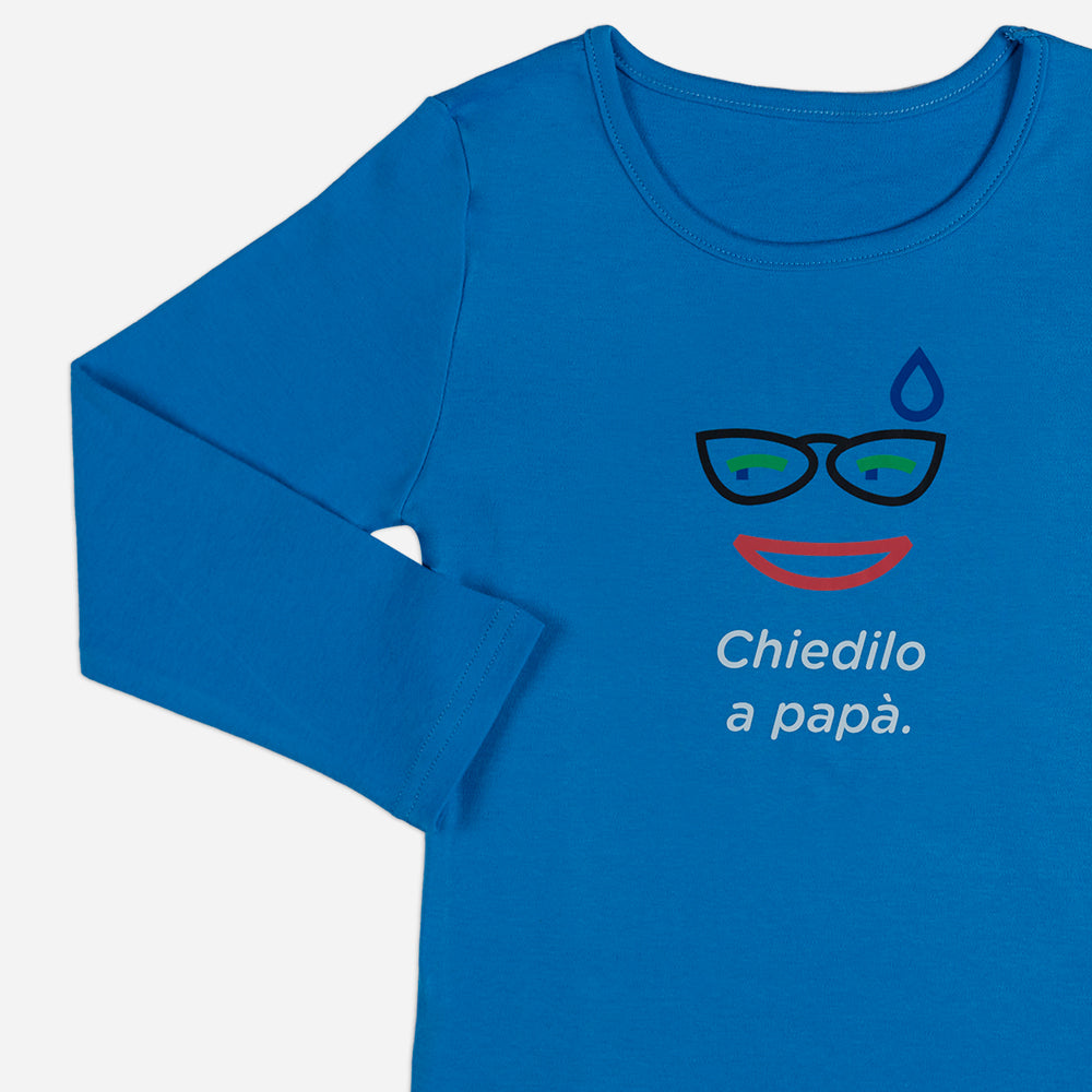 Pigiama Donna Blu “Chiedilo a Papà” set 2 pezzi
