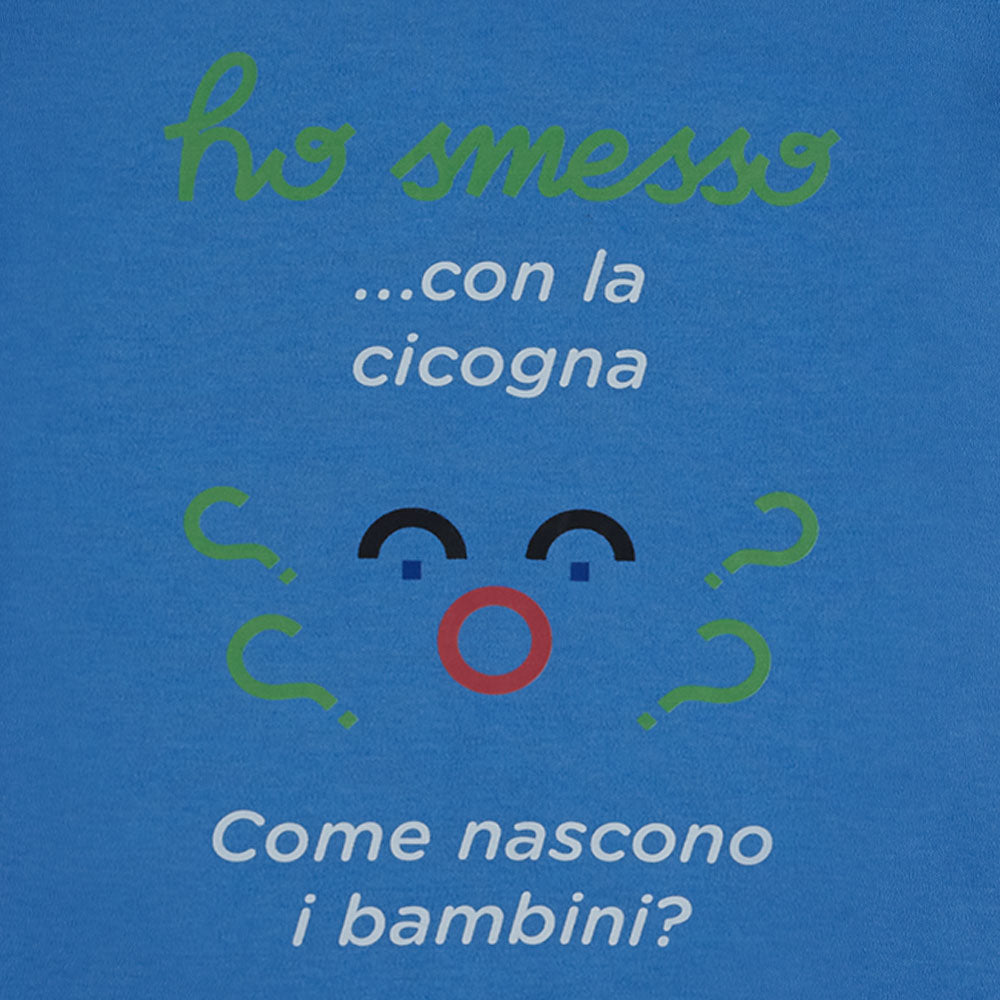 Pigiama Bambino blu “Cicogna” set 2 pezzi