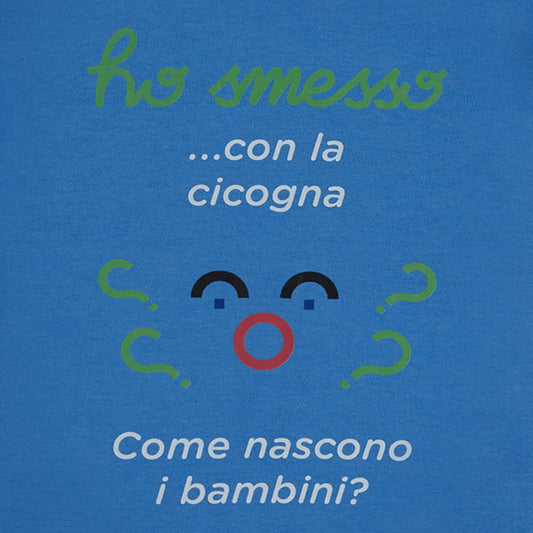 Pigiama Bambino blu “Cicogna” set 2 pezzi
