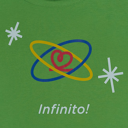 Women's Pajamas in Green Cotton “Infinito” set of 2 pieces